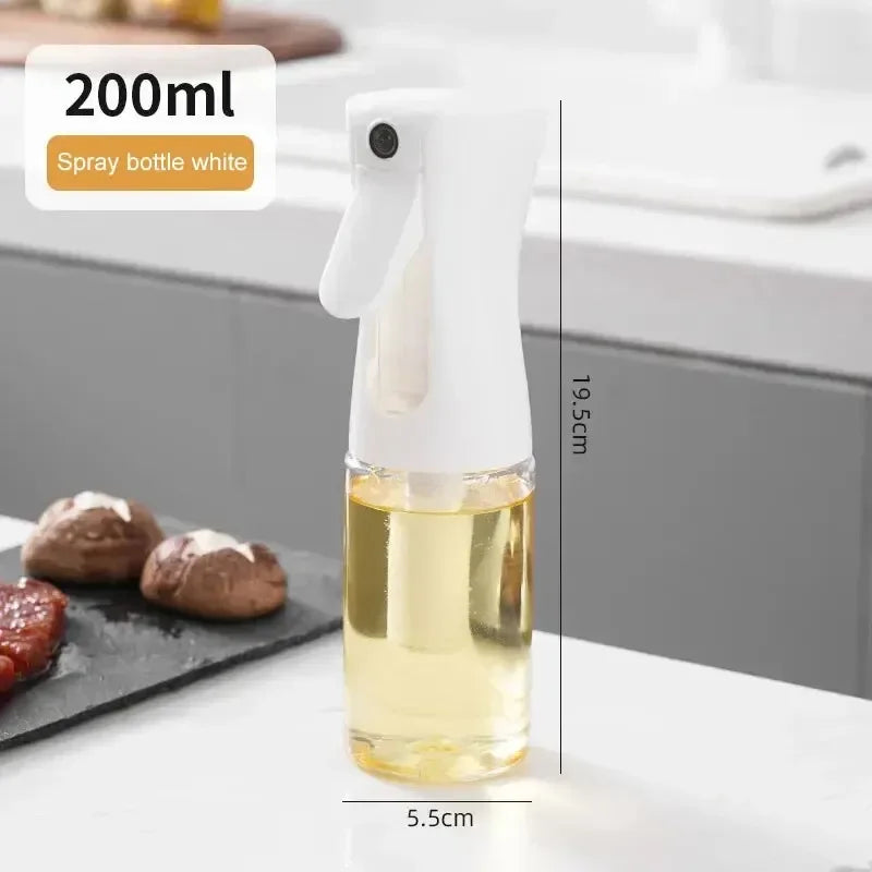 1Pc 200/300/500ML Oil Spray Pot Kitchen Household Edible Olive Oil Spray Bottle Atomized Misty Oil Tank Air Fryer Spray Bottle