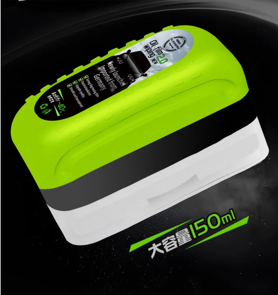 Automotive Oil Film Cleaning Brush, Car Glass Oil Film Cleaner, Window oil film Cleaner brushglass cleaning wiper, Anti-Rain Fog