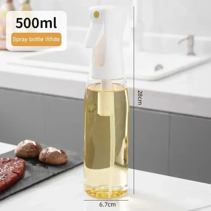 1Pc 200/300/500ML Oil Spray Pot Kitchen Household Edible Olive Oil Spray Bottle Atomized Misty Oil Tank Air Fryer Spray Bottle