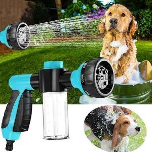 Pet Shower Sprayer with Adjustable Pressure Nozzle