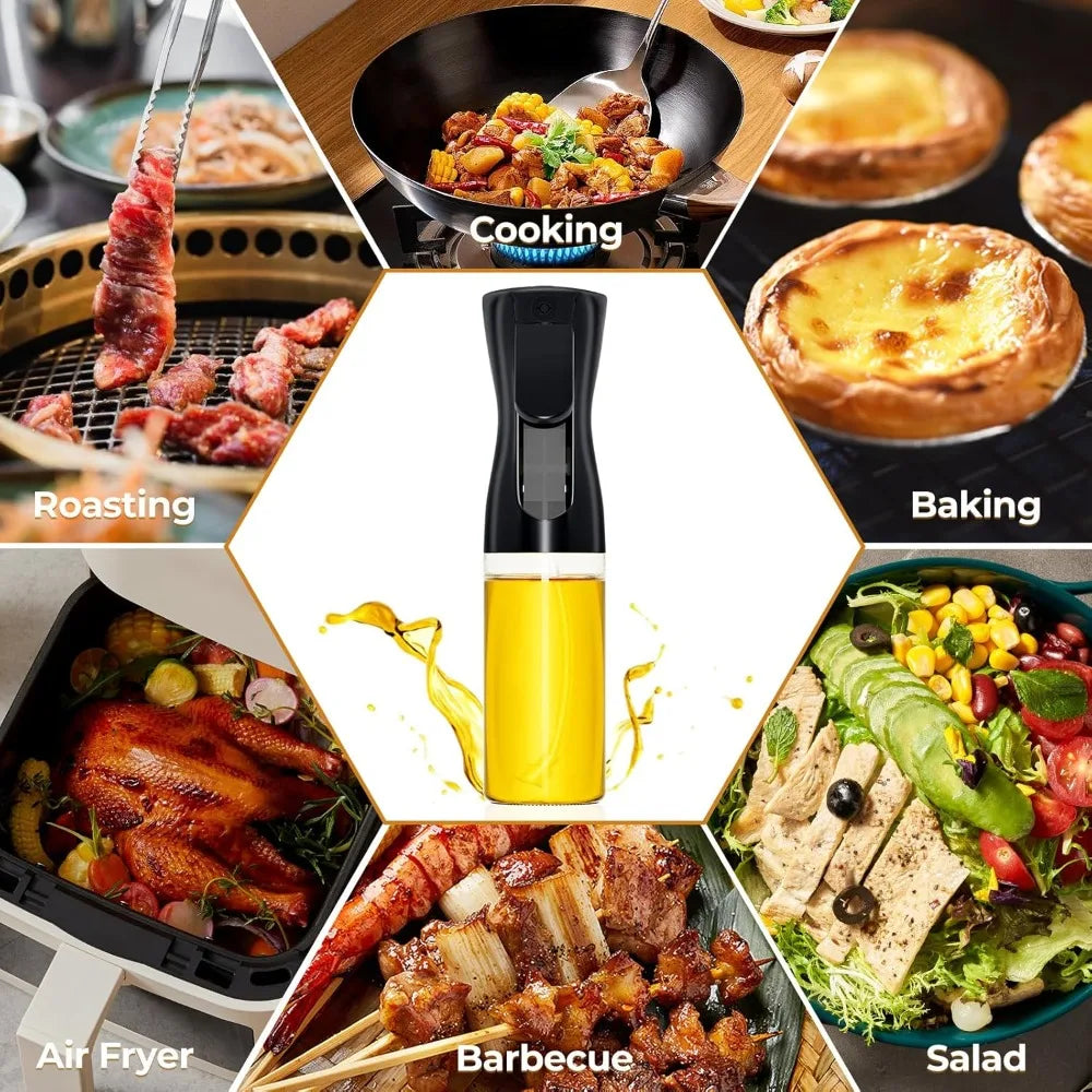 Olive Oil Spray Bottle Reusable Cooking  Dispenser for Camping  Baking BBQ Soy Sauce Sprayer Containers Kitchen Accessories