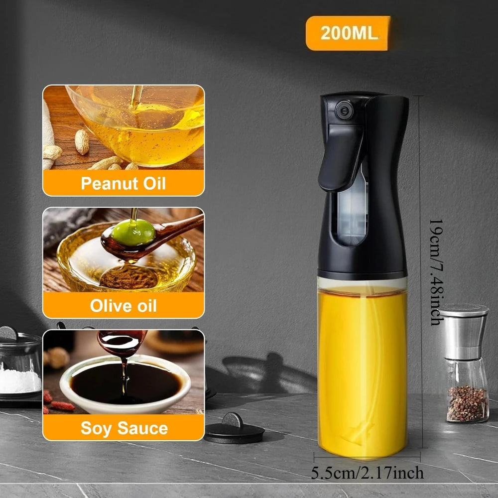 Olive Oil Spray Bottle Reusable Cooking  Dispenser for Camping  Baking BBQ Soy Sauce Sprayer Containers Kitchen Accessories