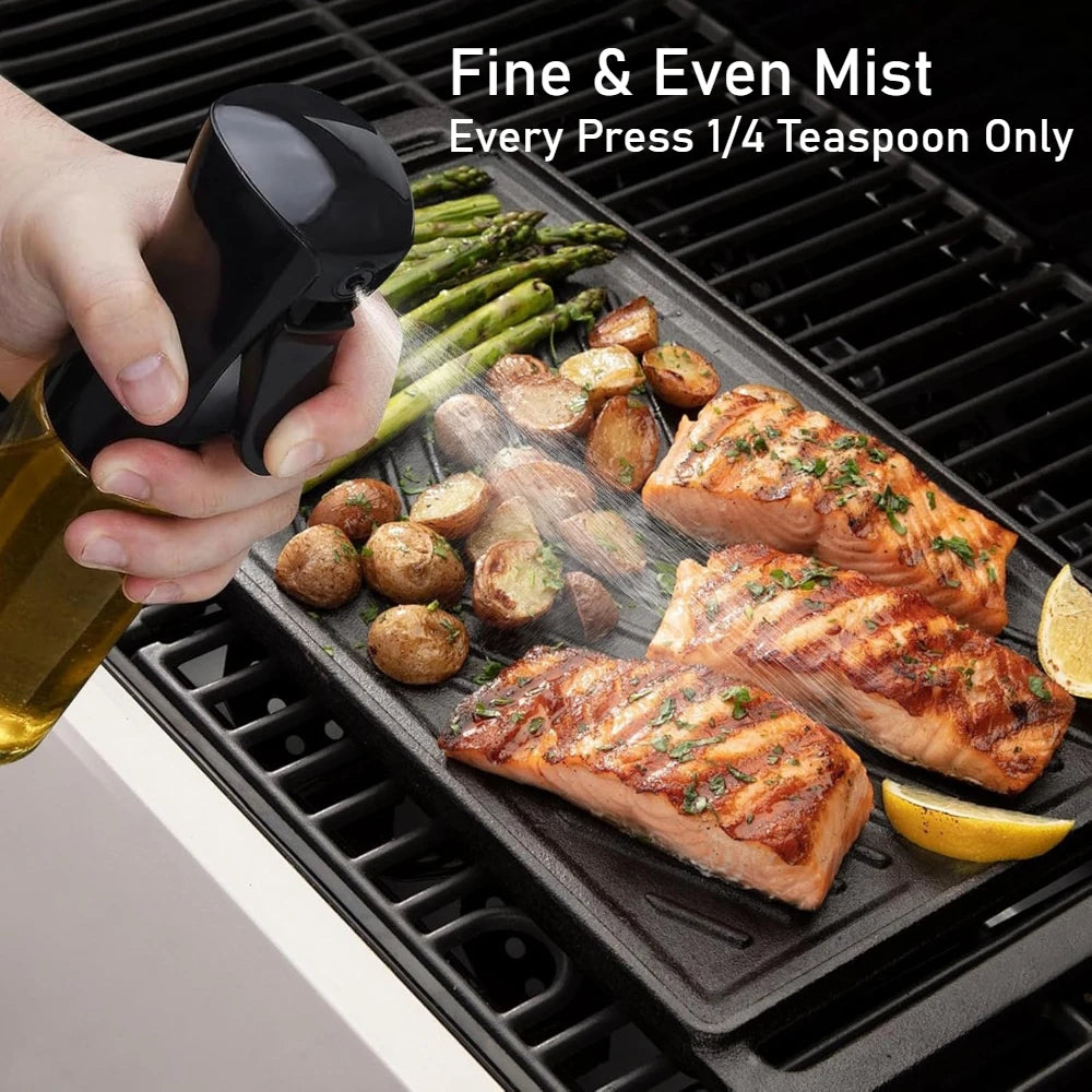 Olive Oil Spray Bottle Reusable Cooking  Dispenser for Camping  Baking BBQ Soy Sauce Sprayer Containers Kitchen Accessories